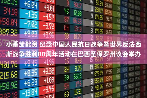 小番茄配资 纪念中国人民抗日战争暨世界反法西斯战争胜利80周年活动在巴西圣保罗州议会举办