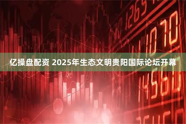亿操盘配资 2025年生态文明贵阳国际论坛开幕